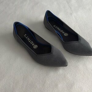 Rothy’s The Point Cloud Gray Birdseye Ballet Flats 9